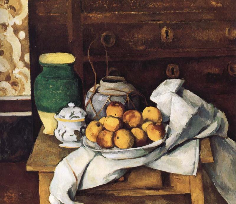 Paul Cezanne of still life with fruit Spain oil painting art